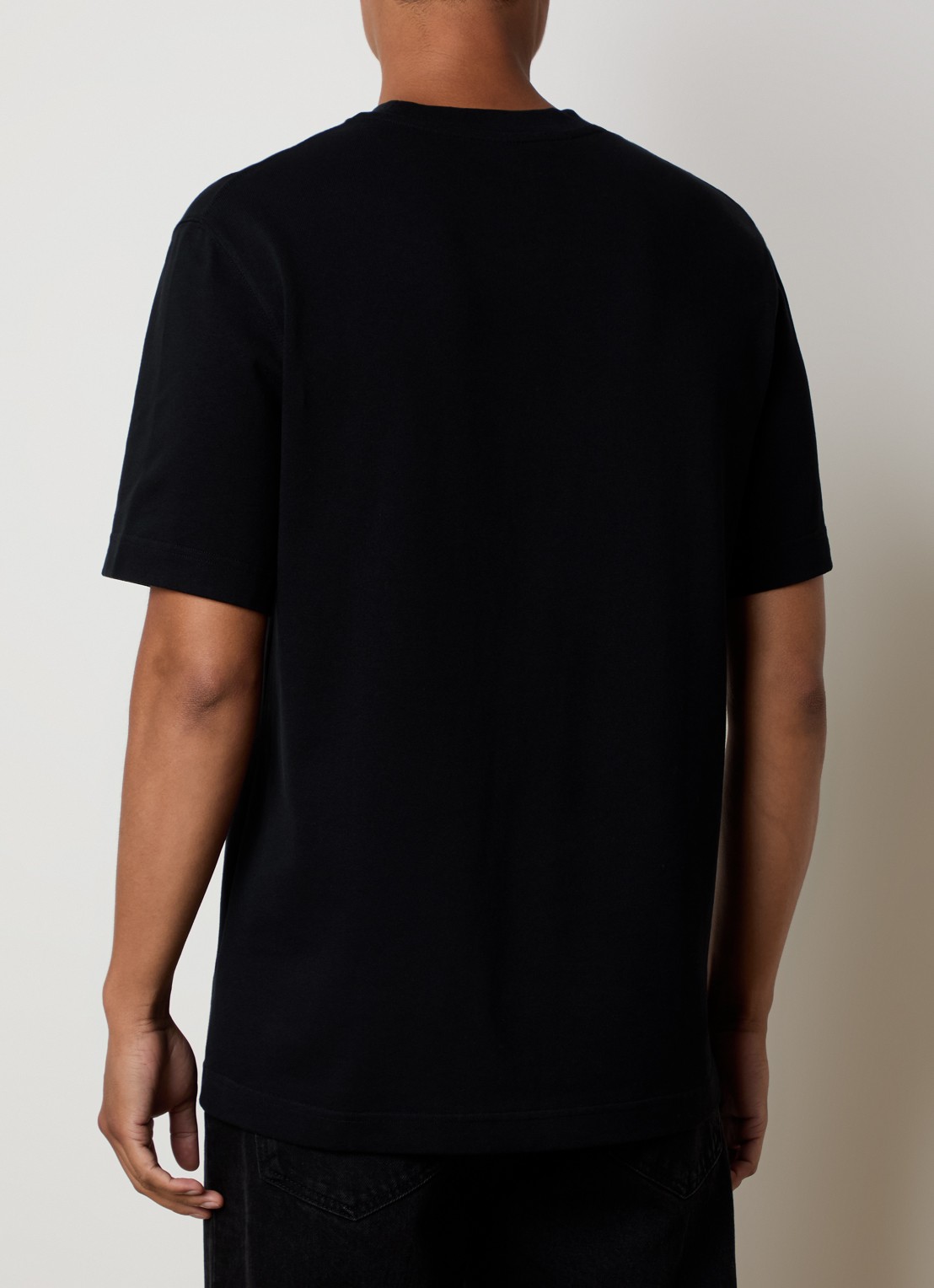 Jacquemus T-shirt met logo - achterkant zwart