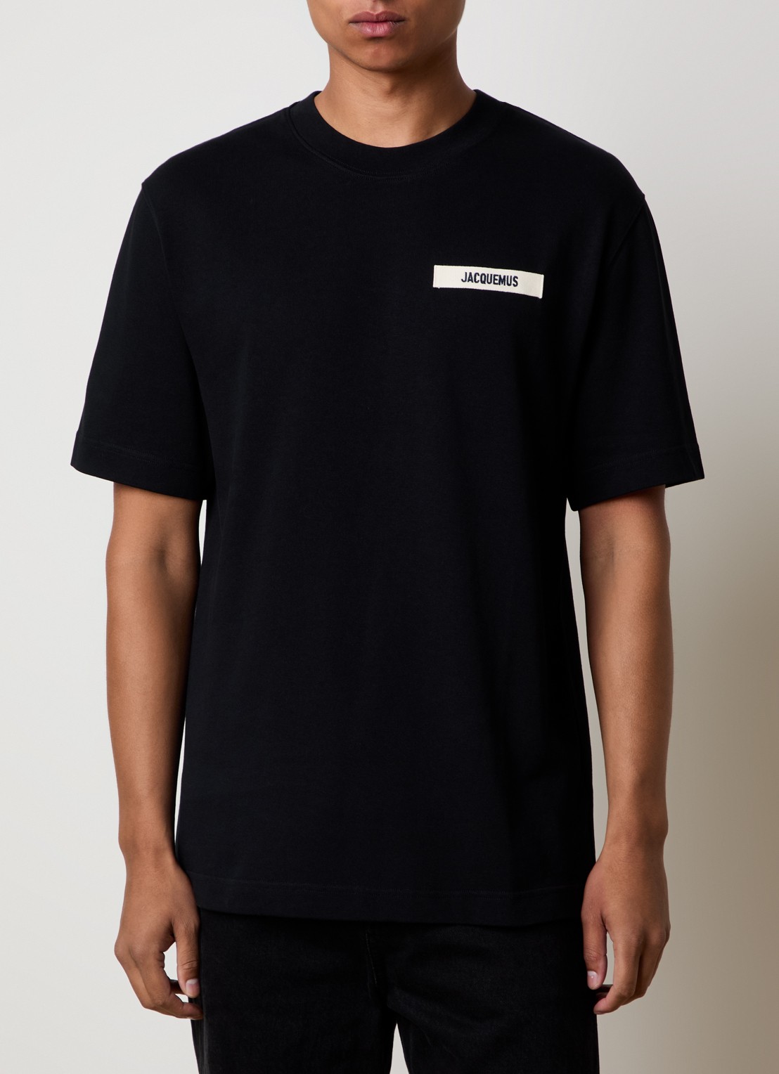 Jacquemus T-shirt met logo - detail 2 zwart