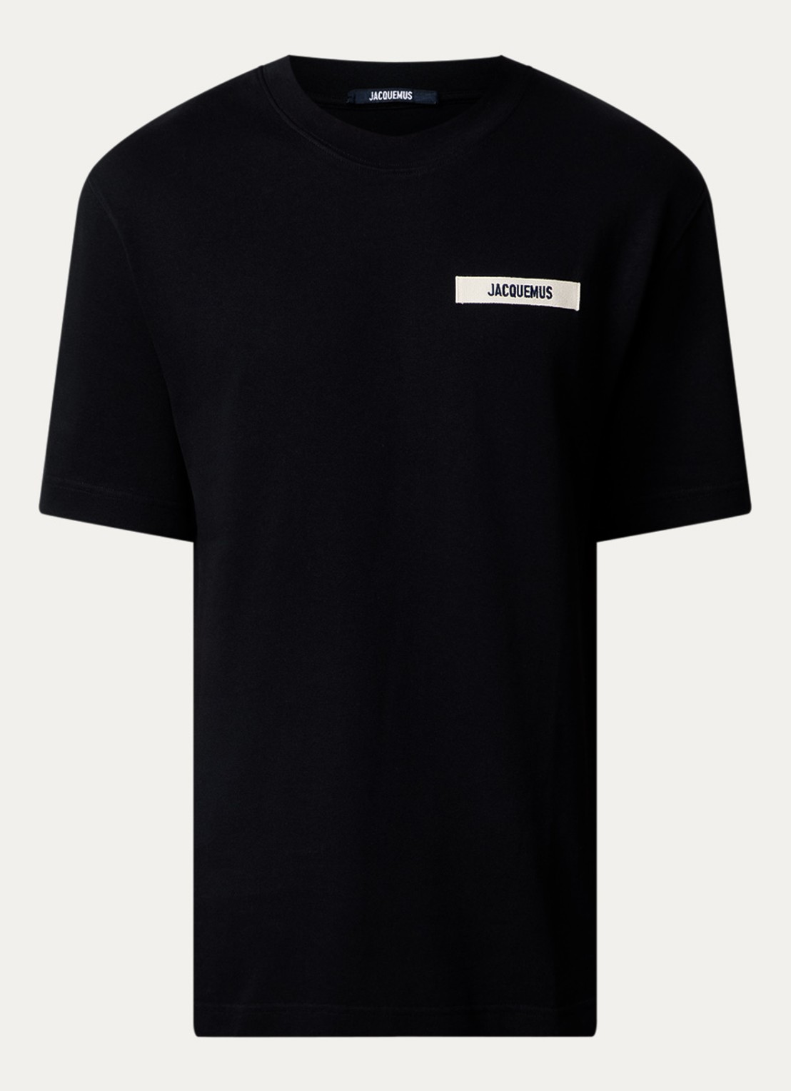 Jacquemus T-shirt met logo - voorkant 4 zwart