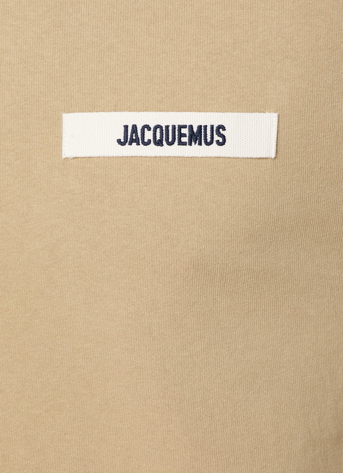 Jacquemus T-shirt met logo - detail 4 donkerbeige