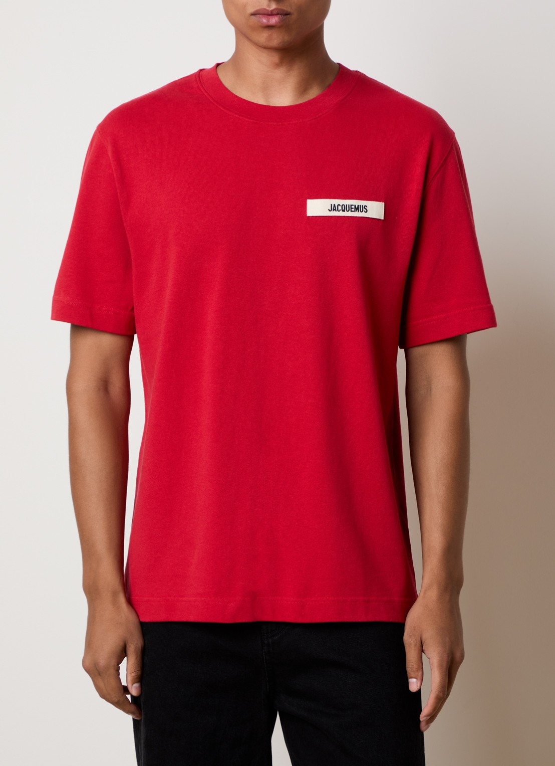 Jacquemus T-shirt met logo - detail 4 rood