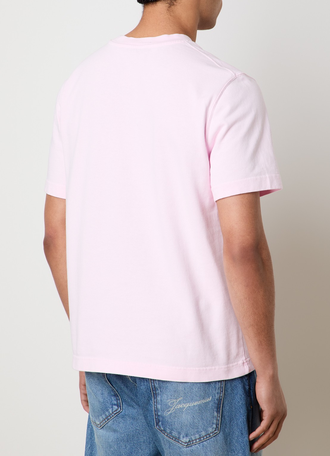 Jacquemus T-shirt met logo - achterkant 3 roze