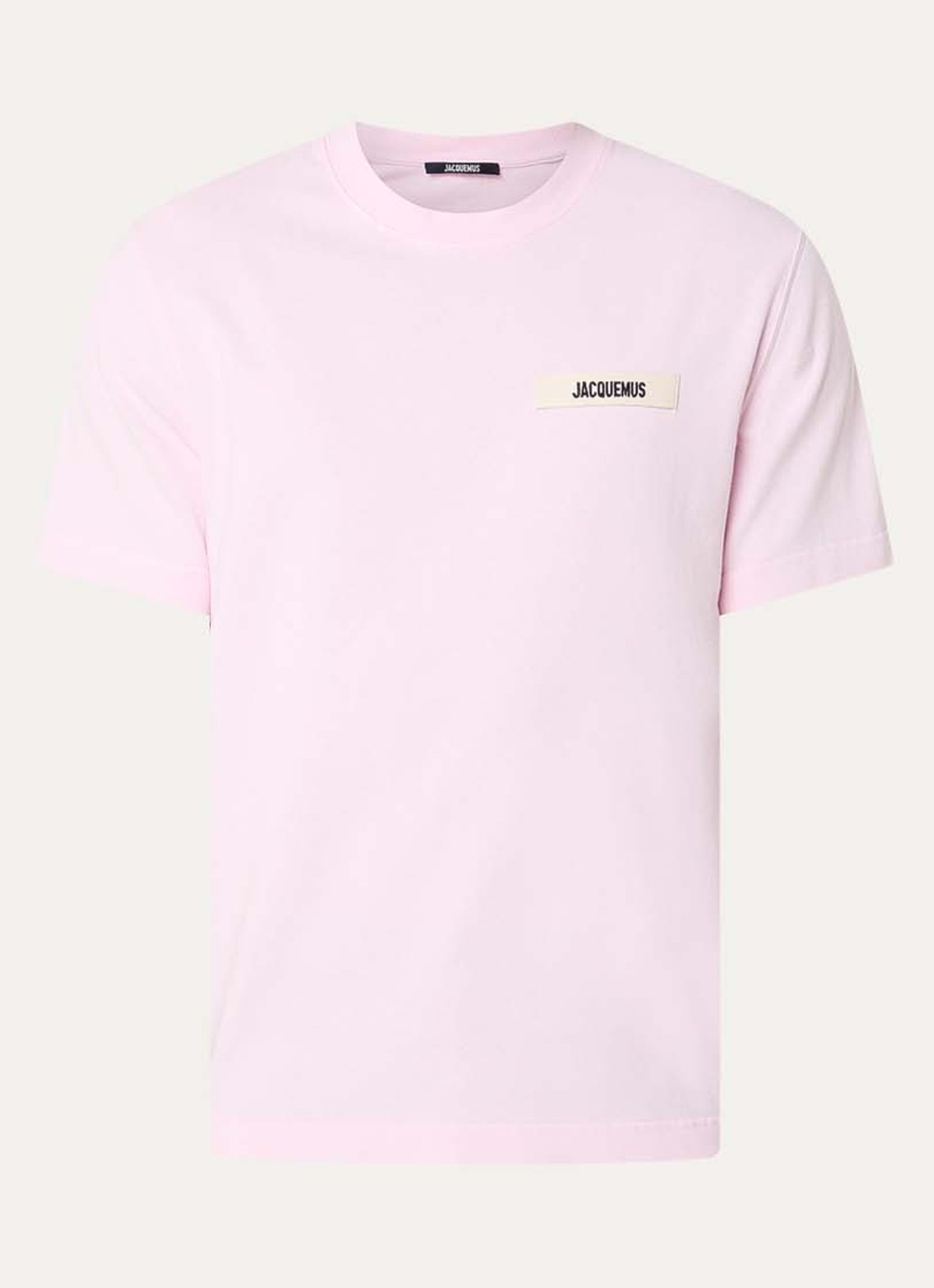 Jacquemus T-shirt met logo - voorkant roze