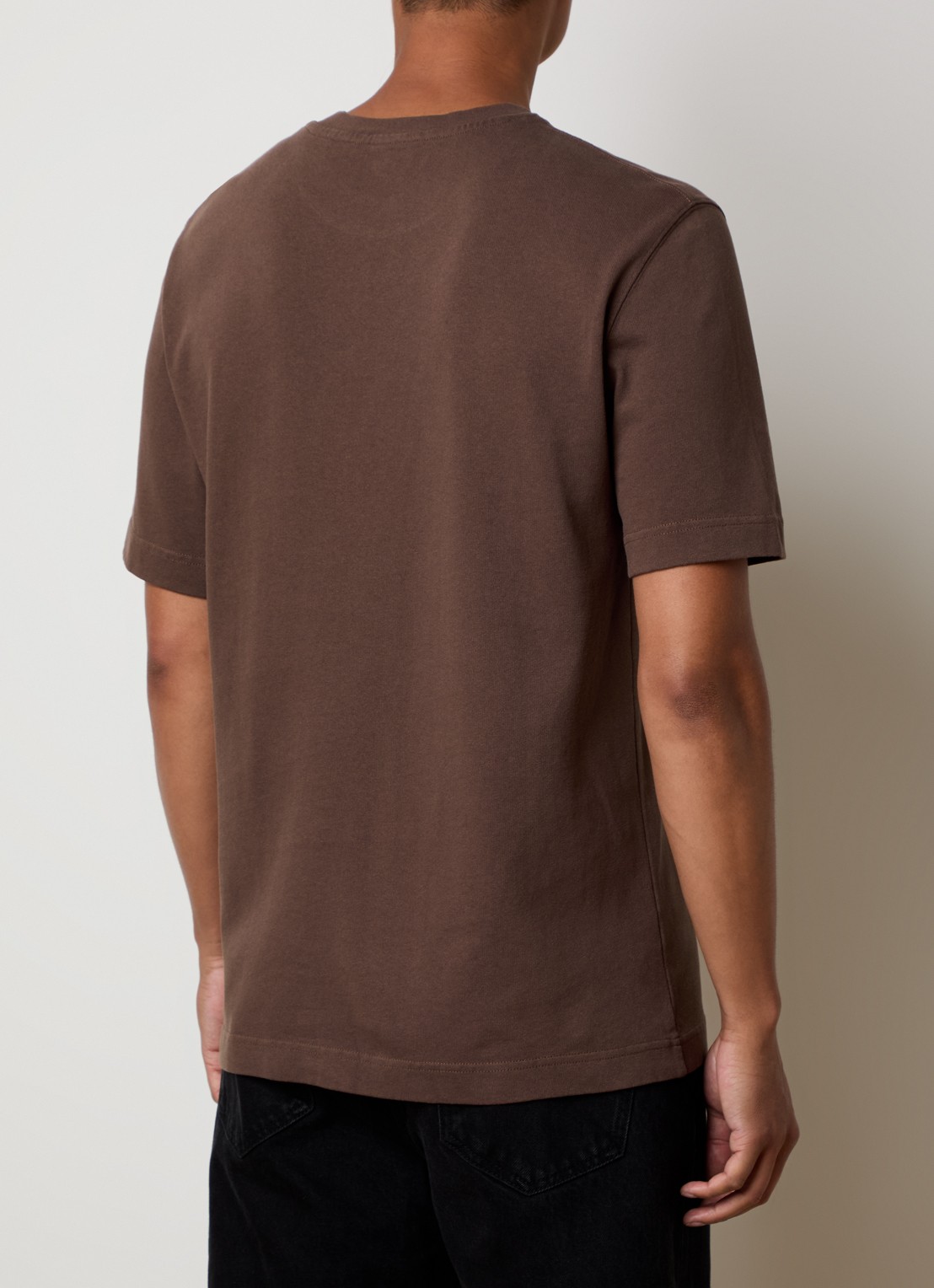 Jacquemus T-shirt met logo - achterkant 5 bruin