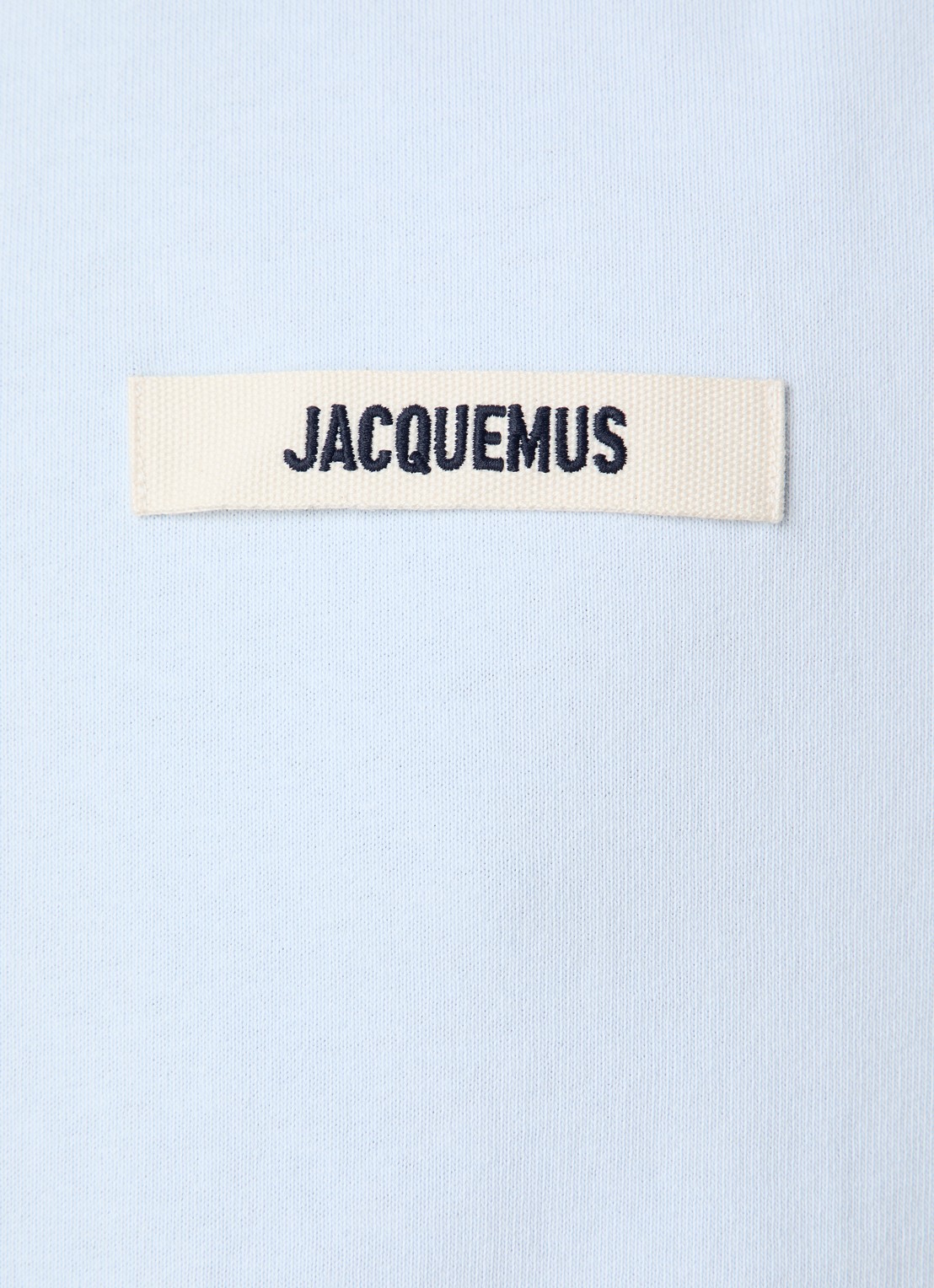 Jacquemus T-shirt met logo - detail 5 lichtblauw
