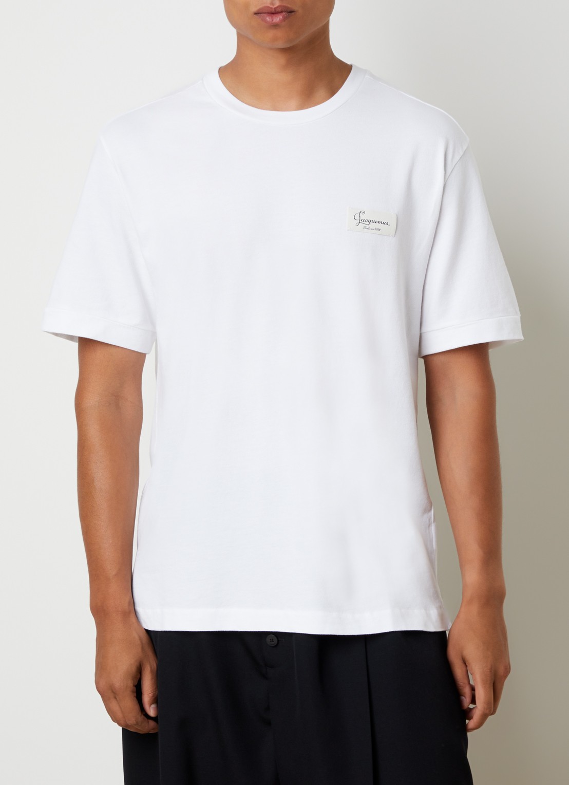 Jacquemus T-shirt met logo - detail wit