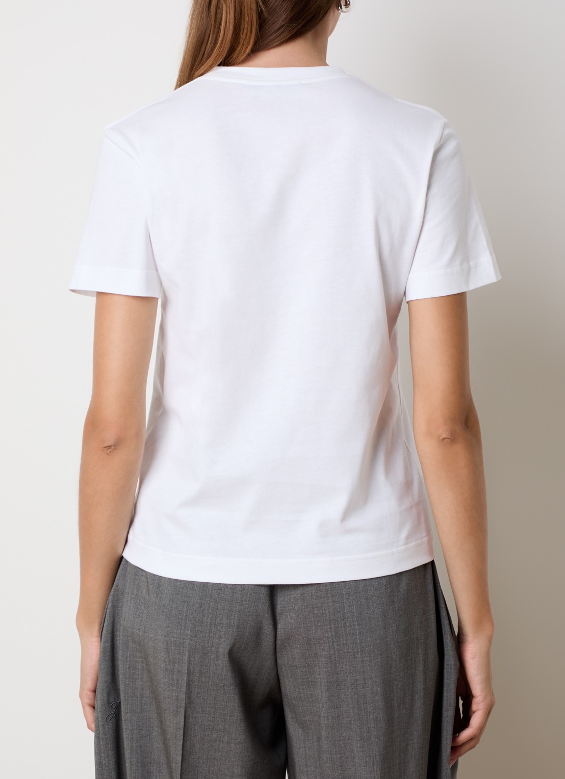 Jacquemus T-shirt met logo - achterkant wit