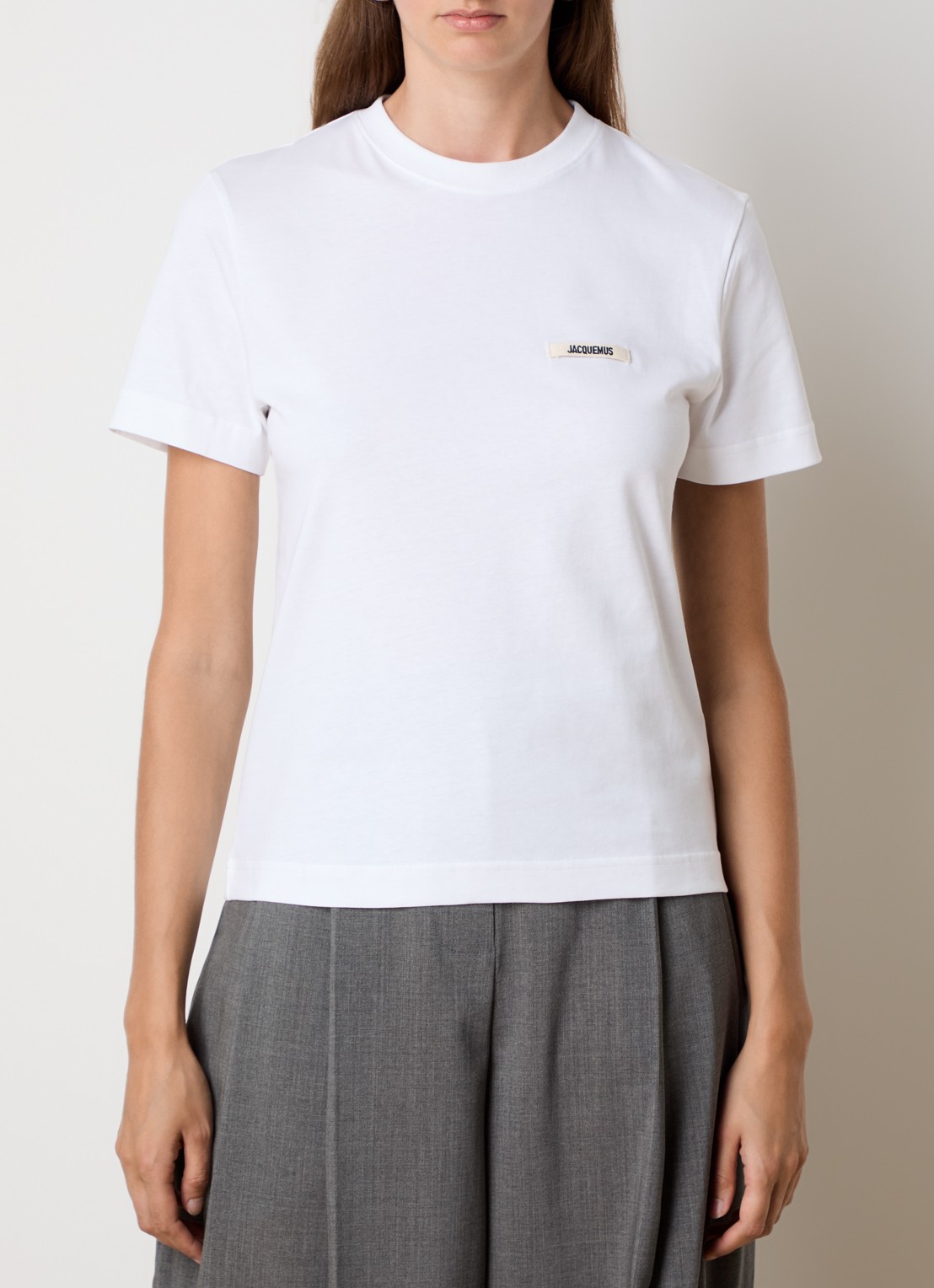 Jacquemus T-shirt met logo - detail 2 wit
