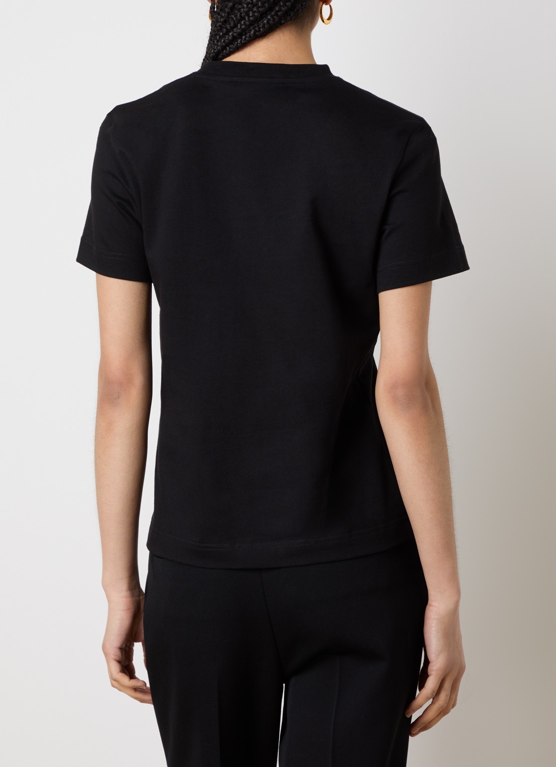 Jacquemus T-shirt met logo - achterkant 5 zwart