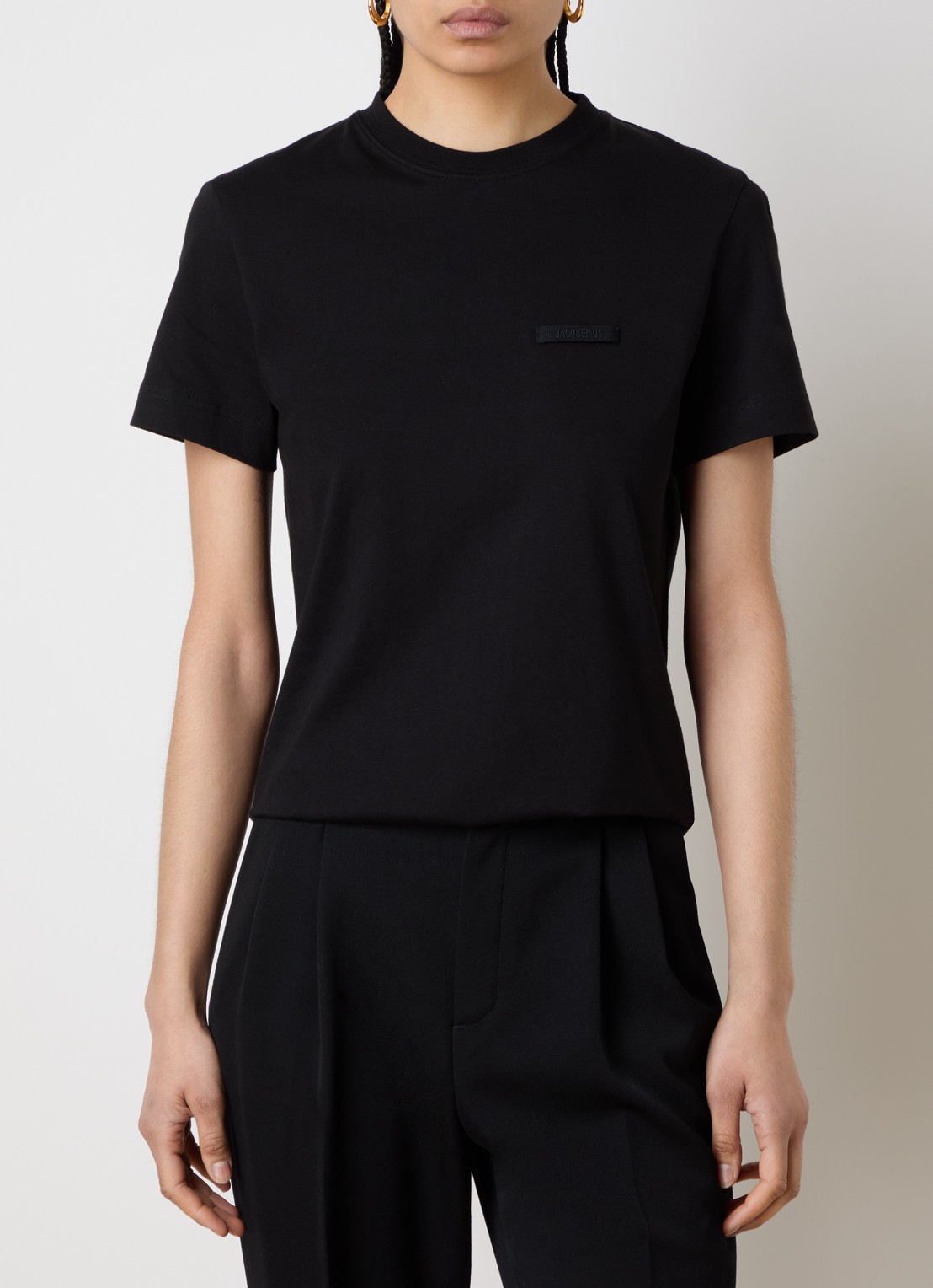 Jacquemus T-shirt met logo - detail 3 zwart