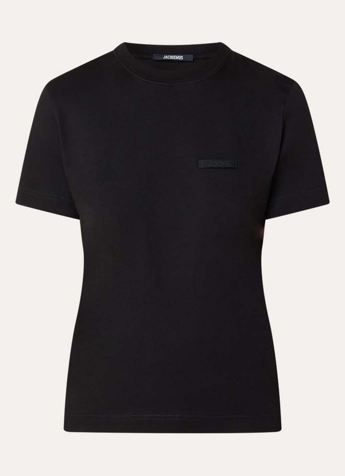 Jacquemus T-shirt met logo - voorkant zwart