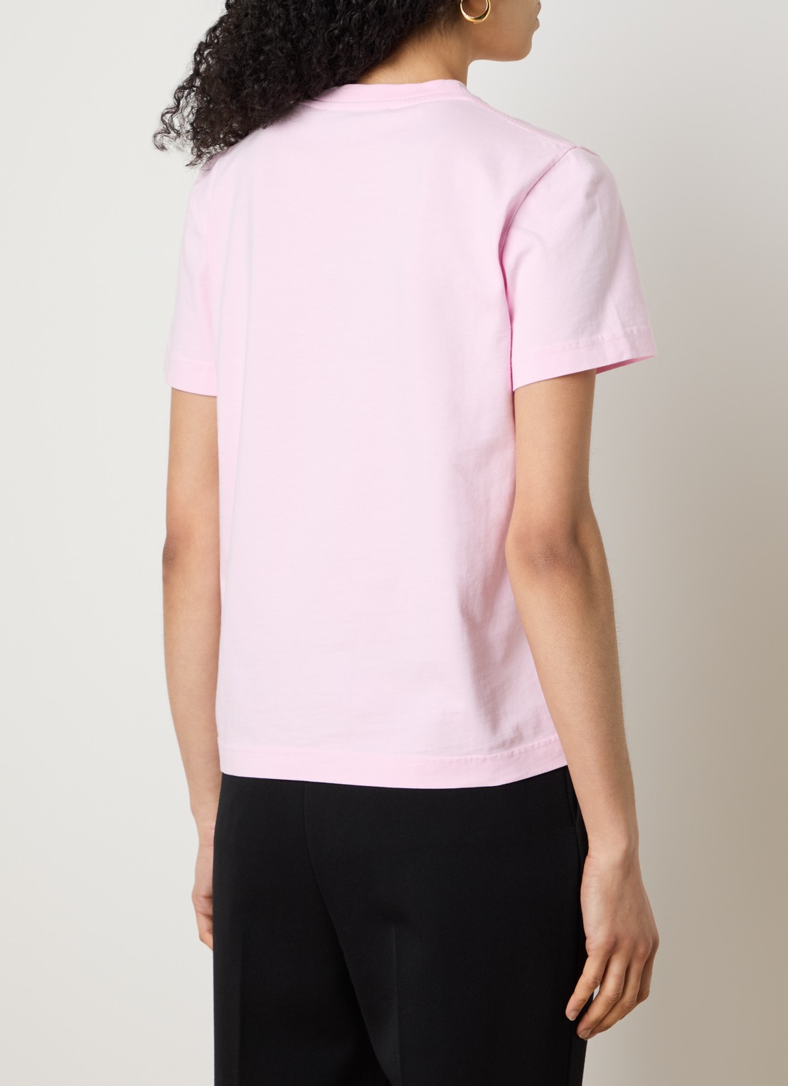 Jacquemus T-shirt met logo - achterkant roze