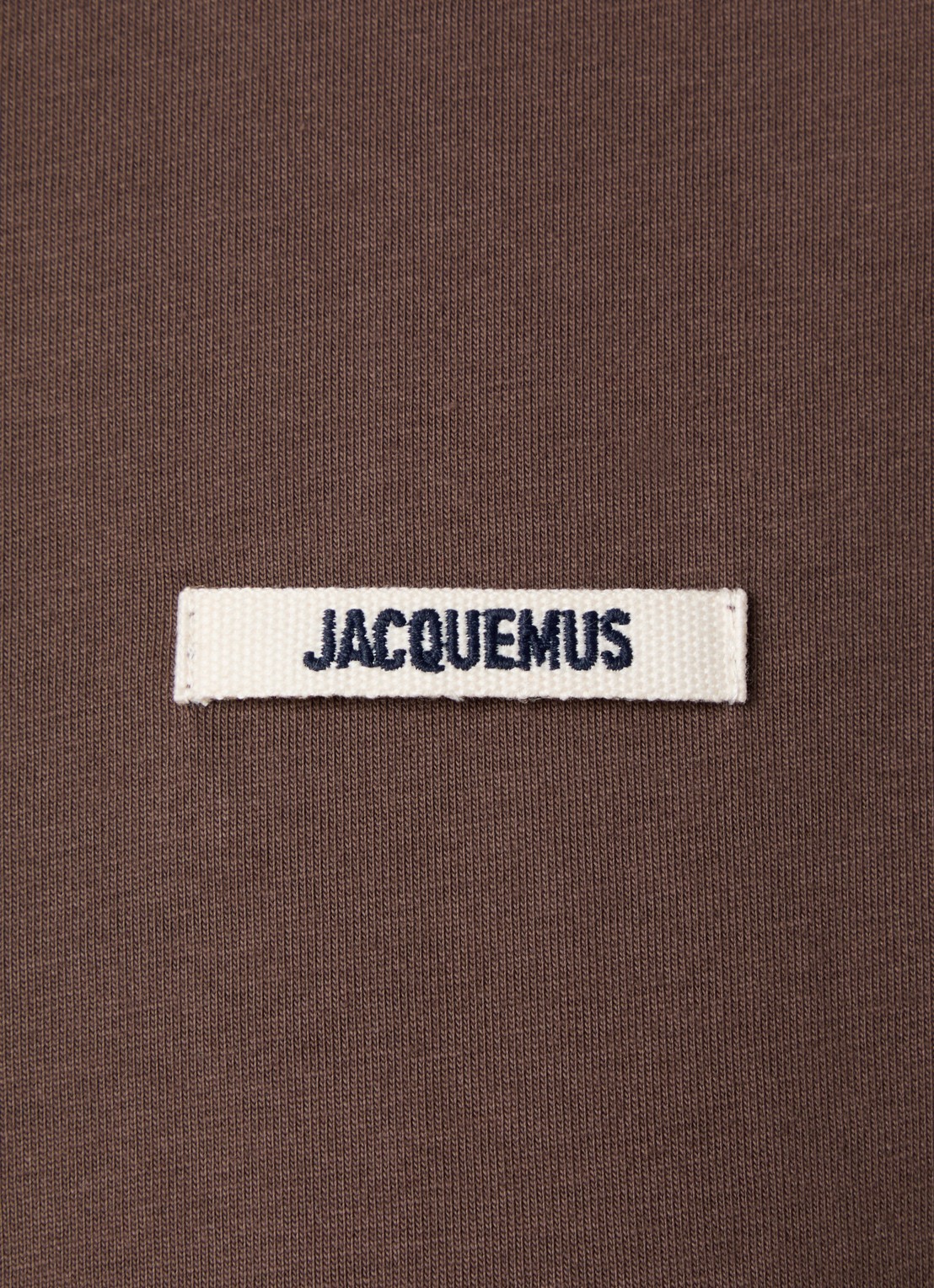 Jacquemus T-shirt met logo - detail 4 donkerbruin