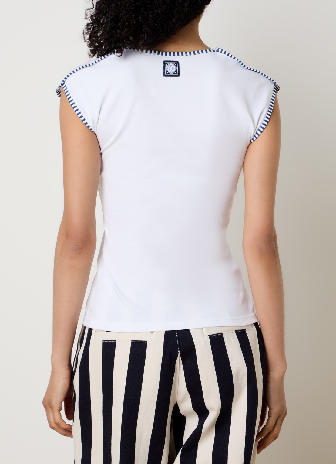 Jacquemus T-shirt met logo - achterkant wit