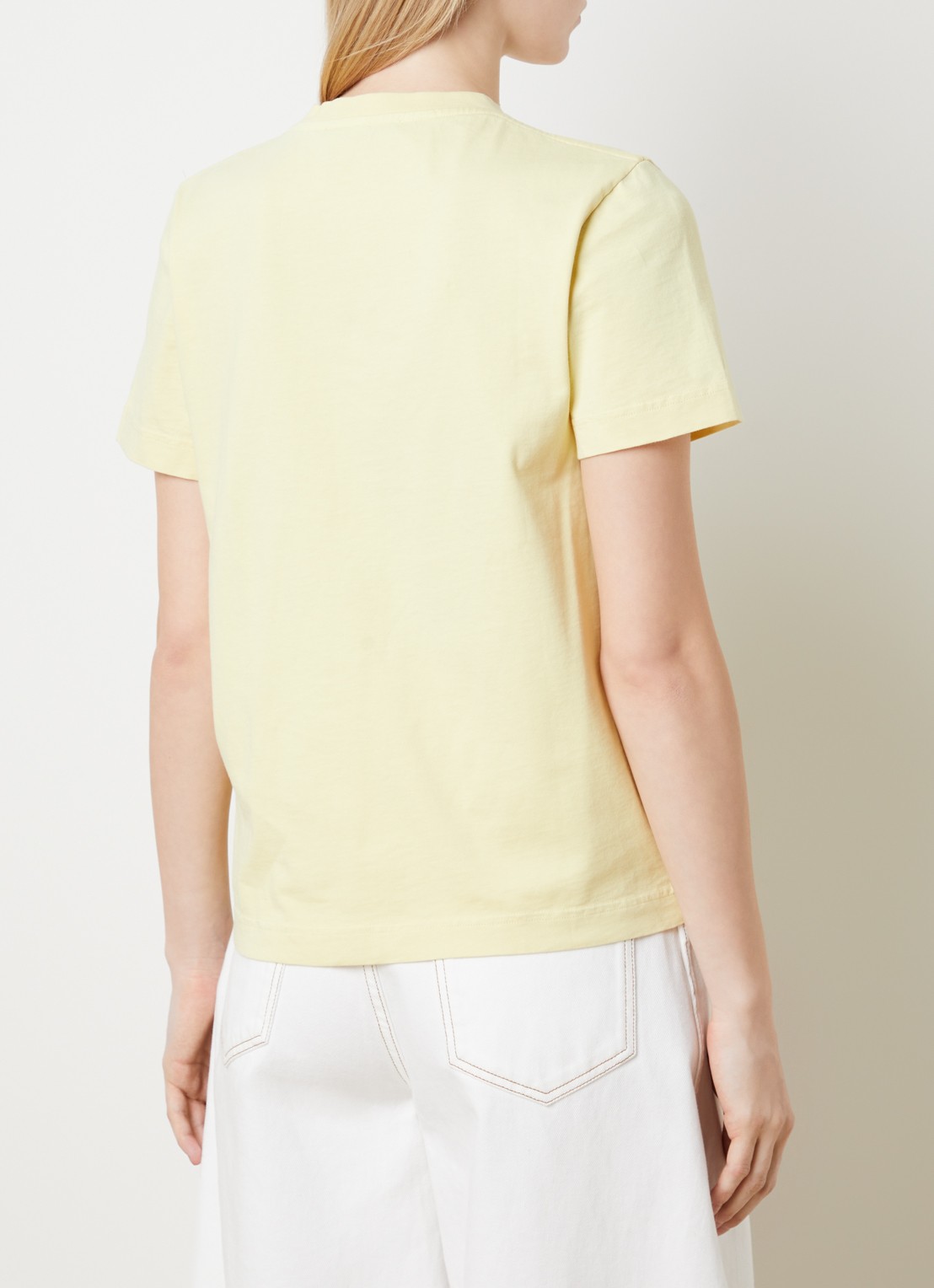 Jacquemus T-shirt met logo - achterkant 5 geel