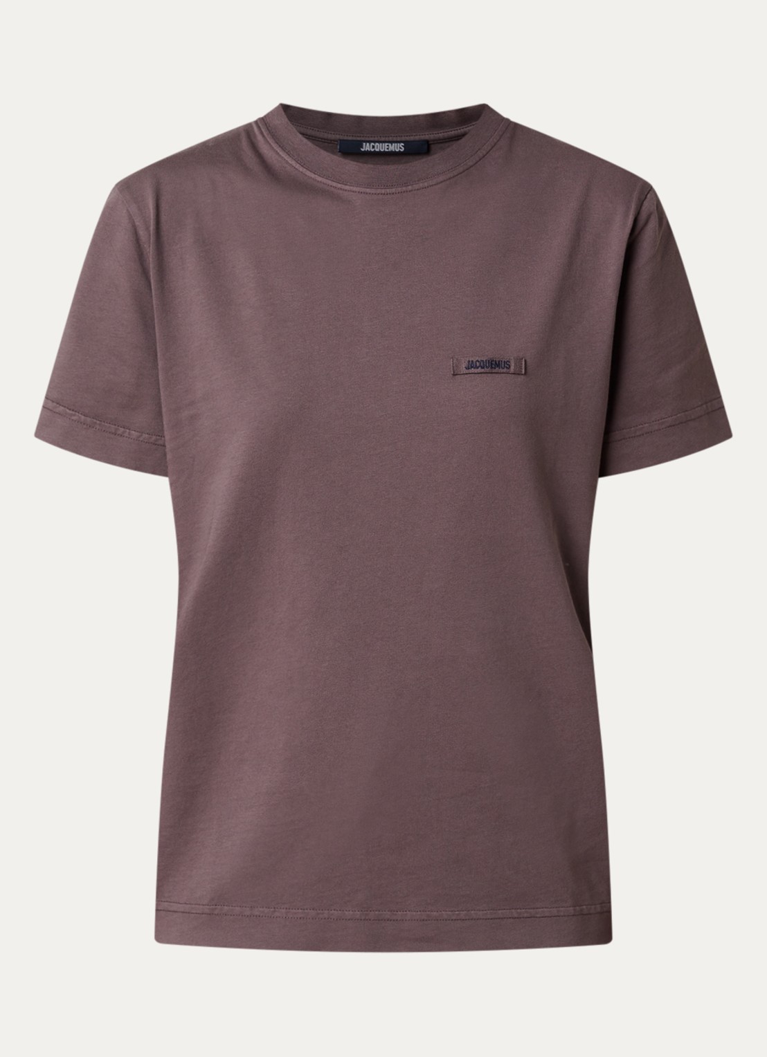 Jacquemus T-shirt met logo - voorkant taupe
