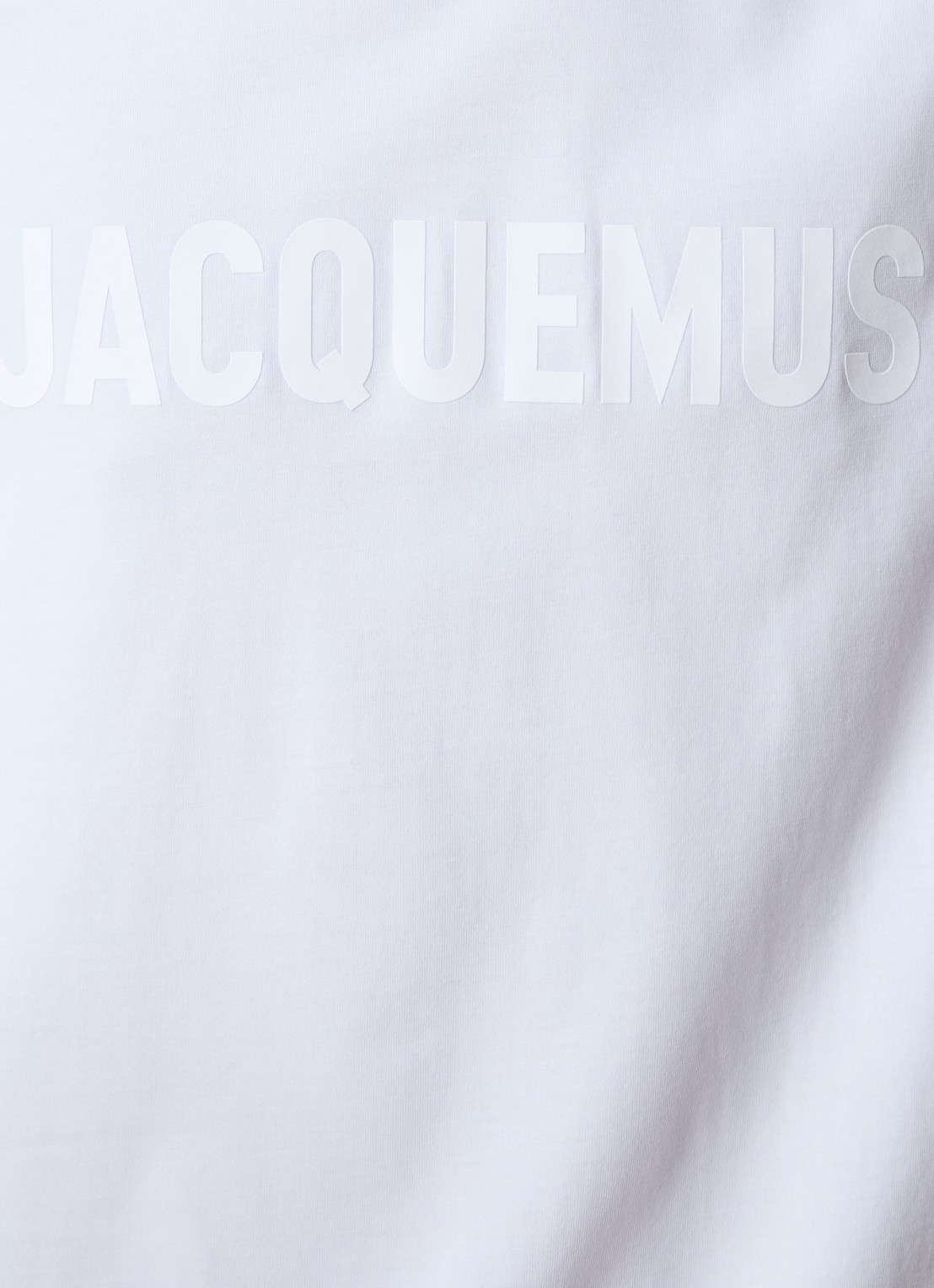 Jacquemus T-shirt met logoprint - detail 4 wit