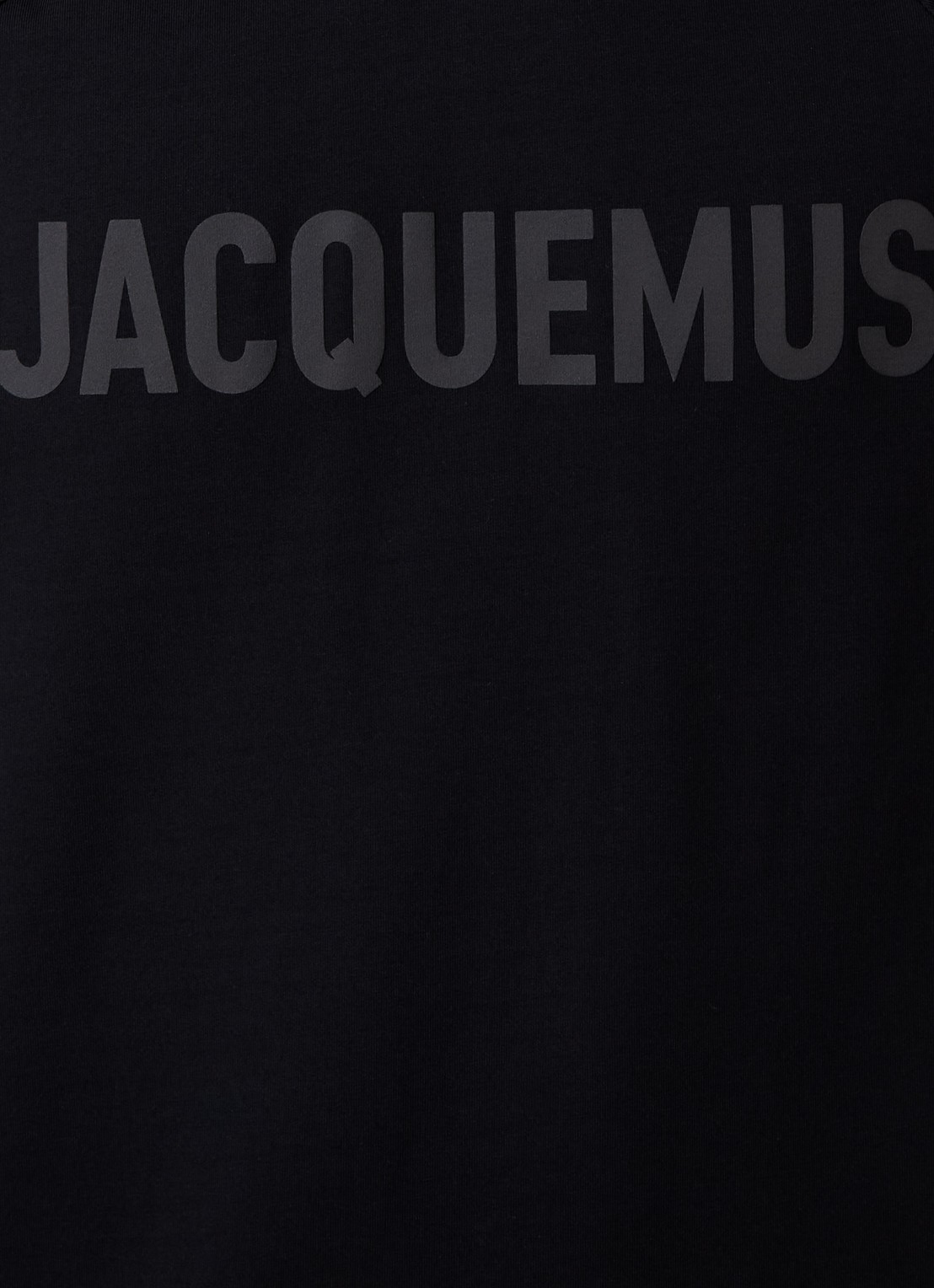 Jacquemus T-shirt met logoprint - detail 4 zwart