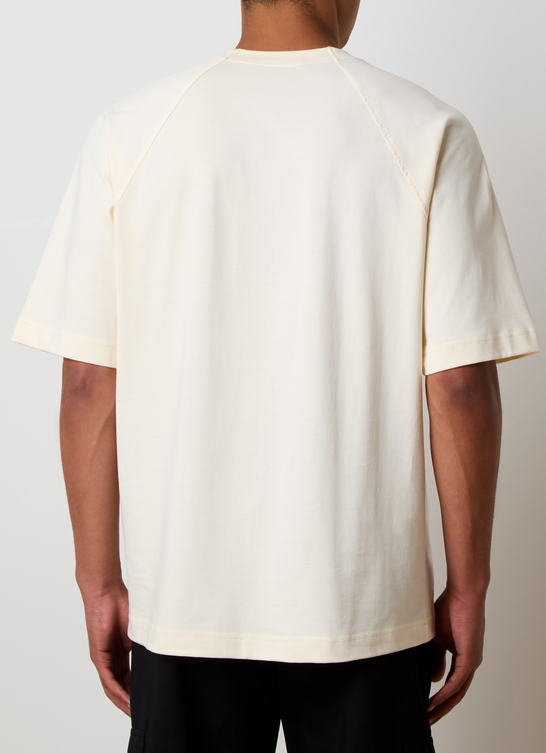 Jacquemus T-shirt met logoprint - achterkant 3 beige