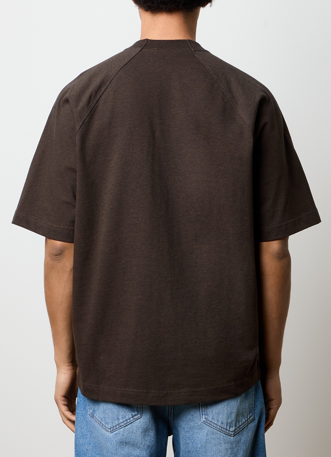Jacquemus T-shirt met logoprint - achterkant 5 donkerbruin