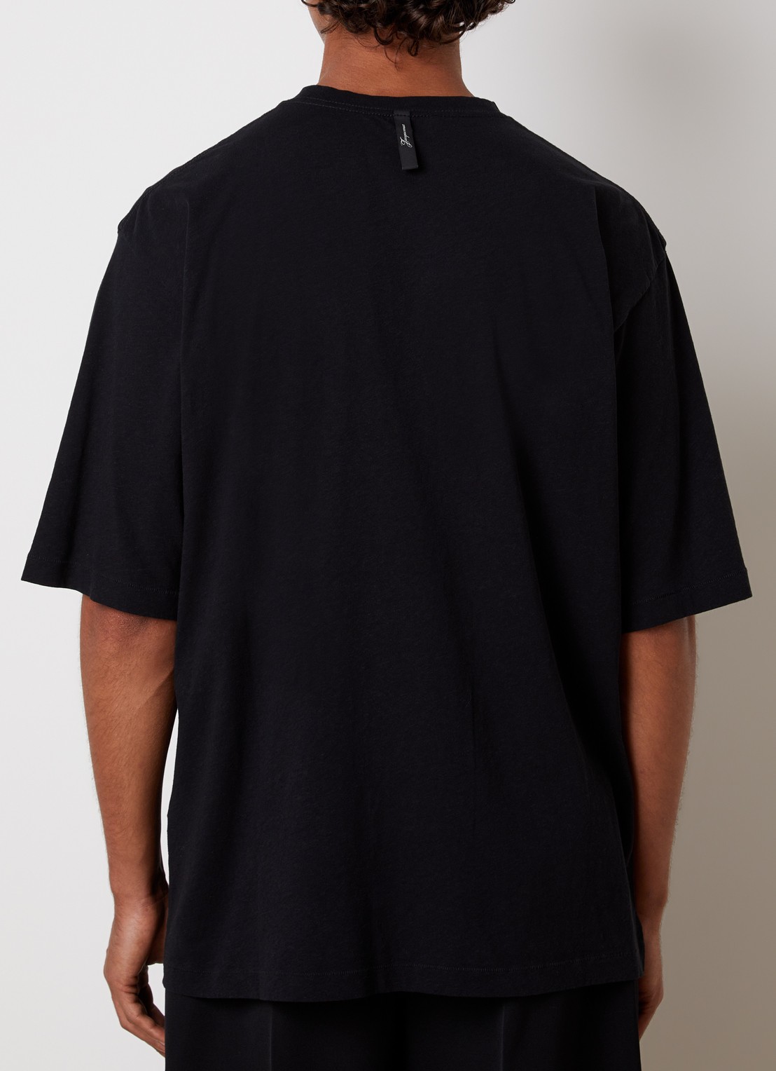 Jacquemus T-shirt met logoprint - achterkant 3 zwart