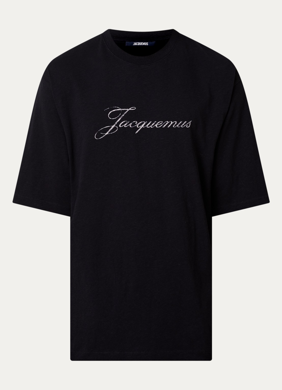 Jacquemus T-shirt met logoprint - voorkant 4 zwart
