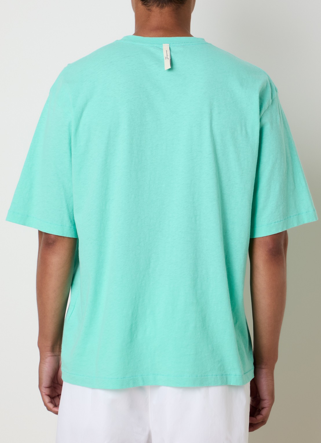 Jacquemus T-shirt met logoprint - achterkant 5 turquoise