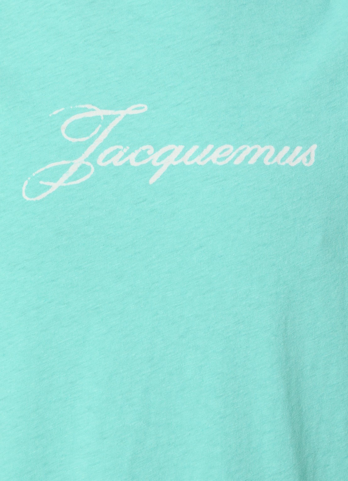Jacquemus T-shirt met logoprint - detail 4 turquoise