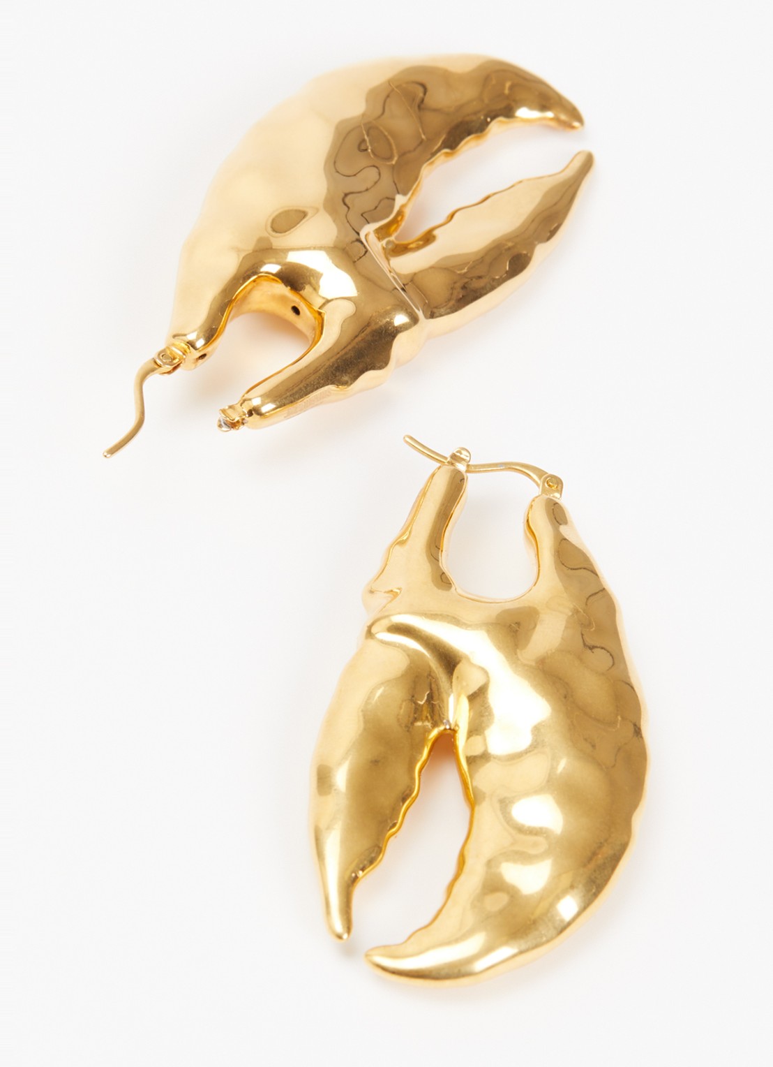Jacquemus The Homard oorringen - detail goud