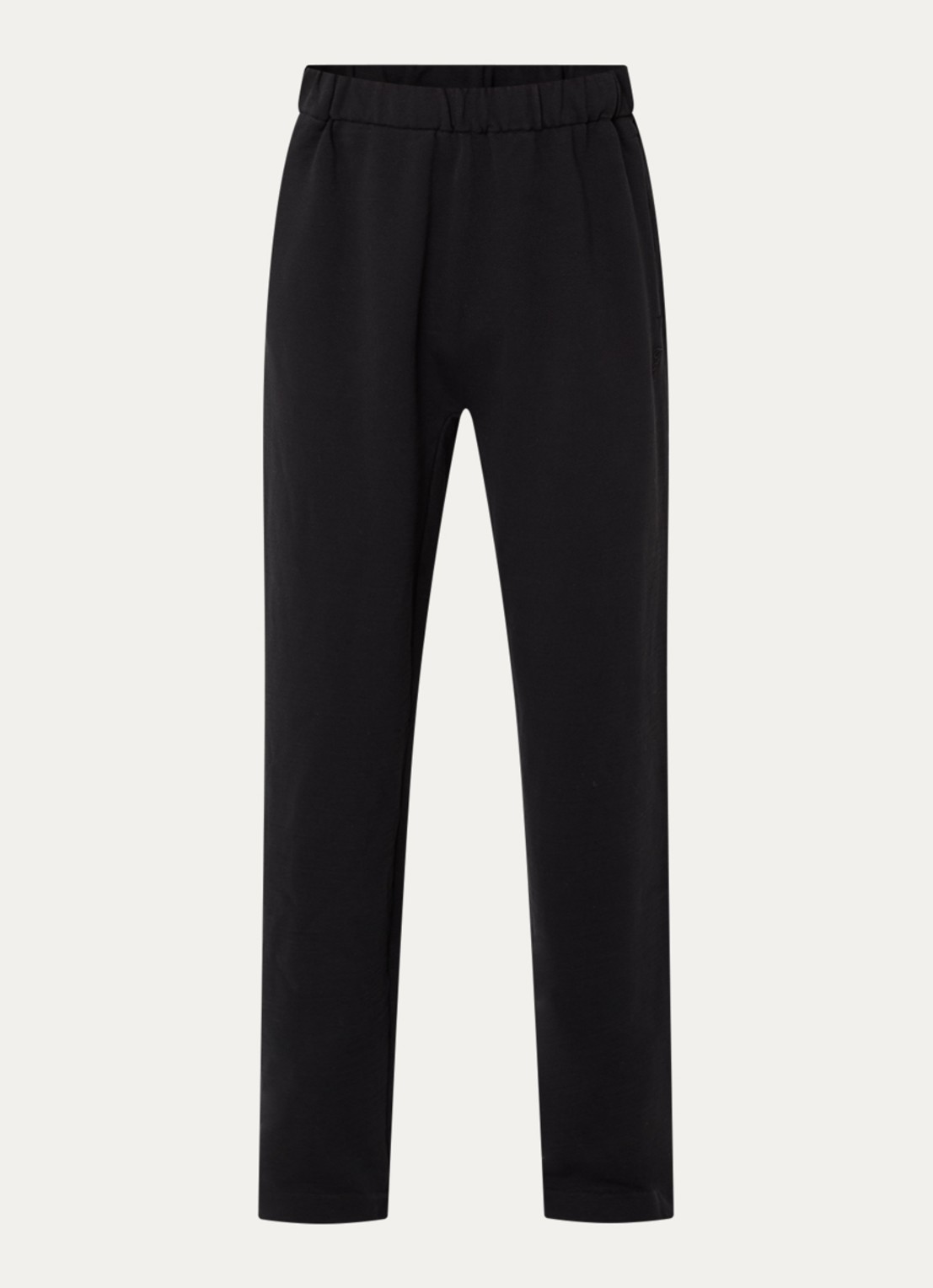 Jacquemus Wide fit broek met logo en steekzakken - voorkant zwart