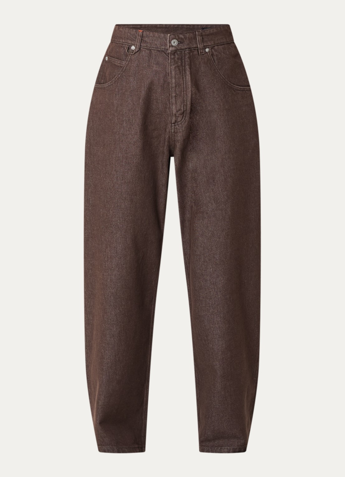 Jacquemus Wide fit jeans met gekleurde wassing - voorkant bruin