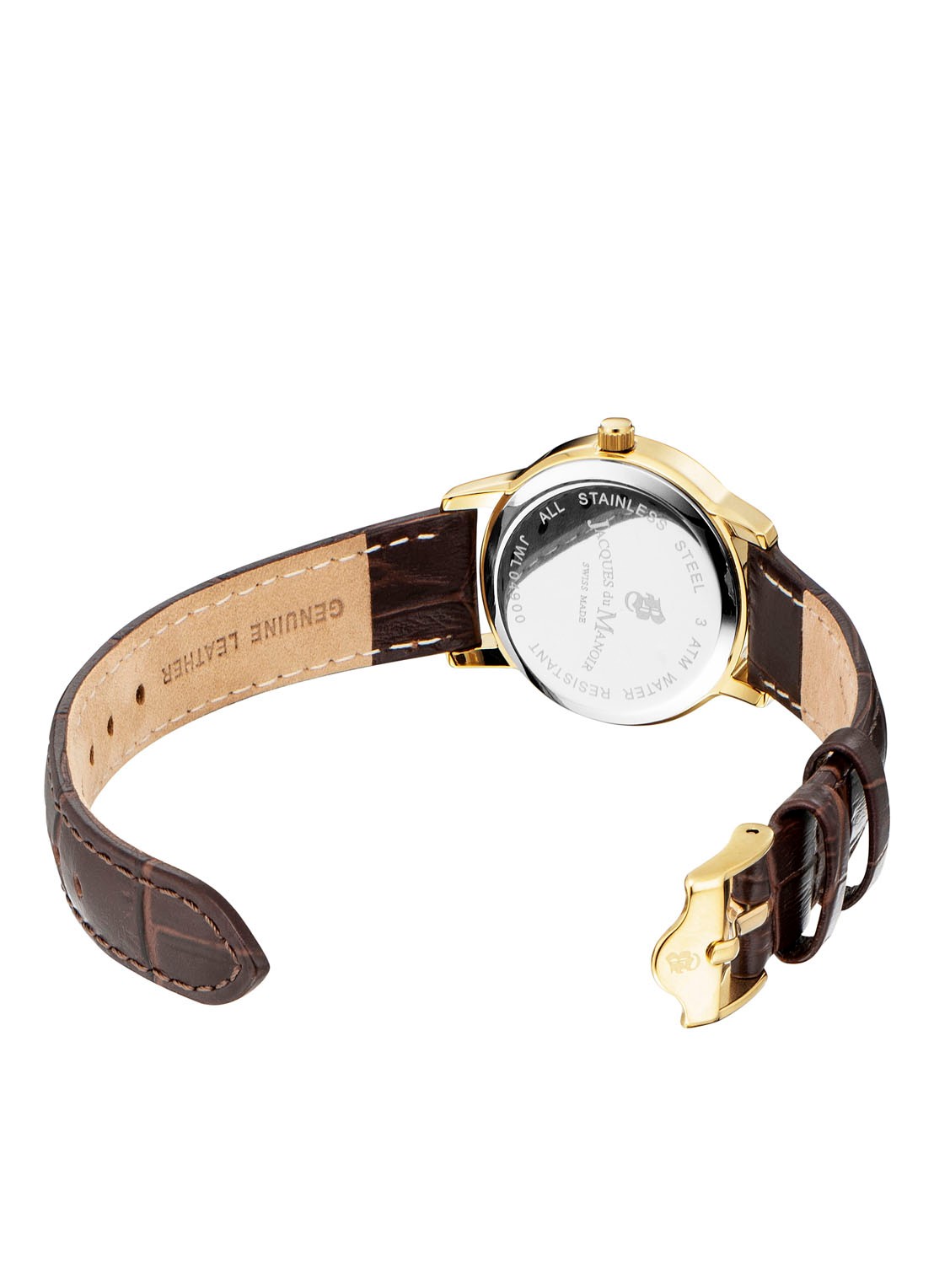 Jacques du Manoir Genesis Ladies horloge JWL04904 - detail bruin