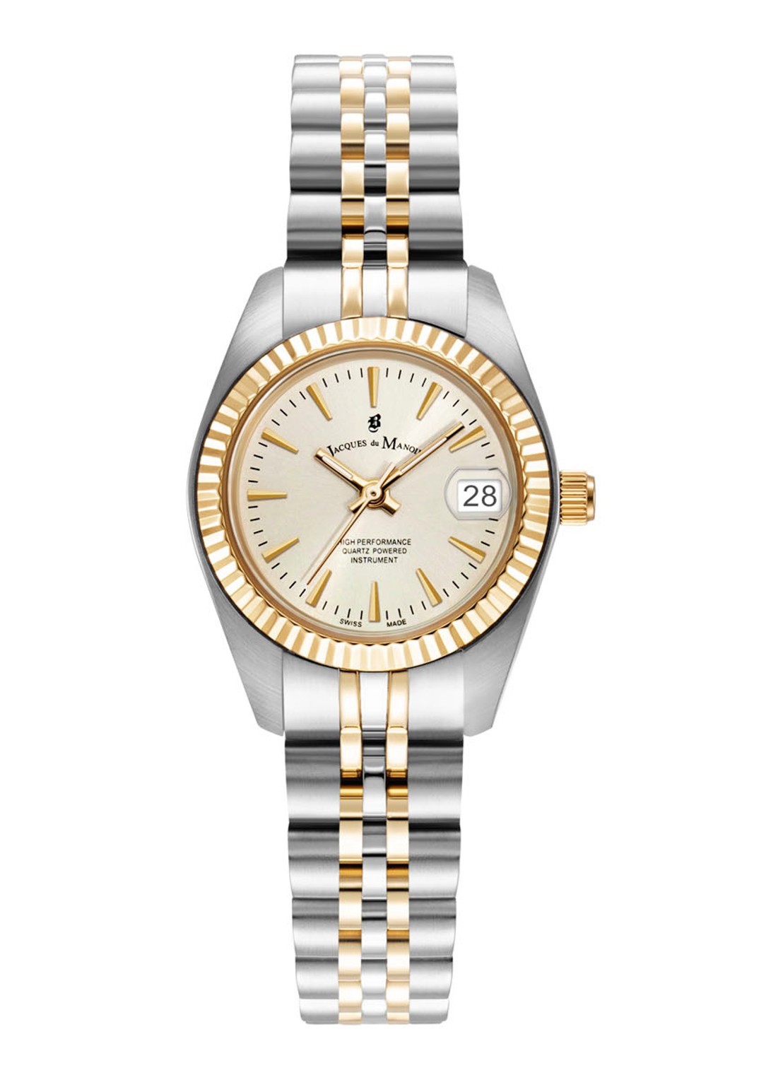 Jacques du Manoir Inspiration classic horloge JWL02102 - voorkant 2 zilver