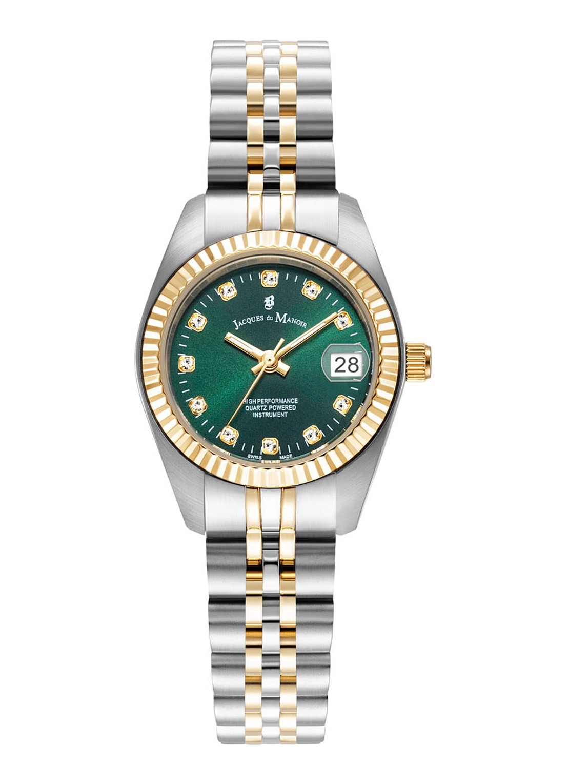 Jacques du Manoir Inspiration classic horloge JWL02104 - voorkant zilver