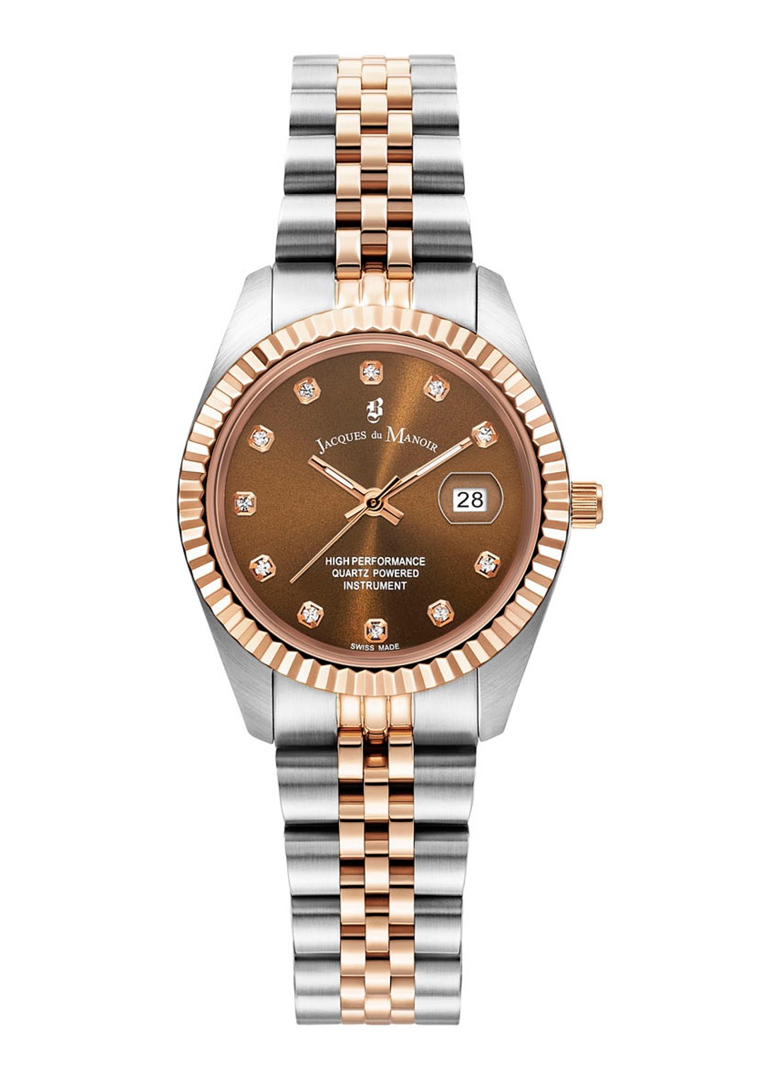 Jacques du Manoir Inspiration horloge JWL01202 - voorkant zilver
