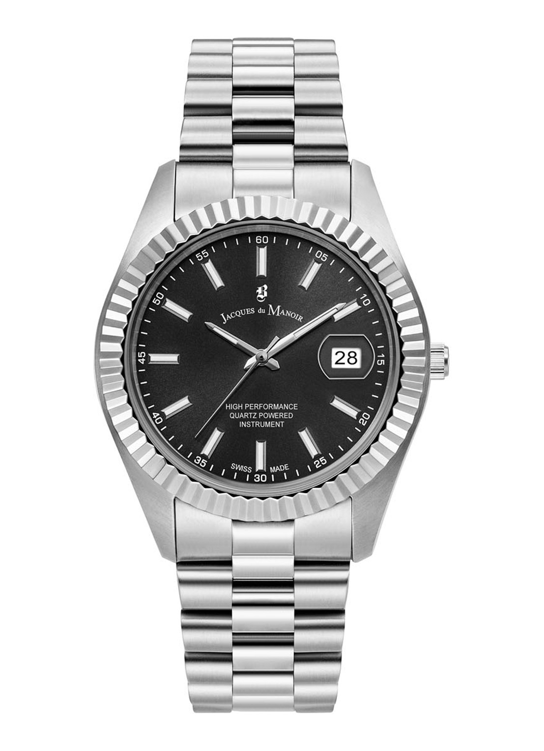 Jacques du Manoir Inspiration horloge JWN01702 - voorkant zilver