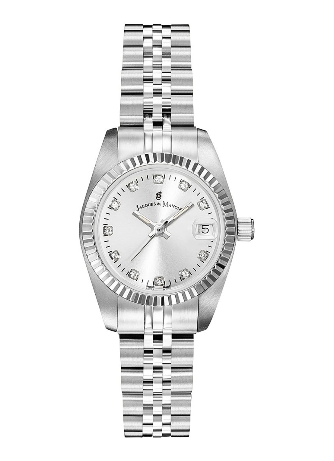 Jacques du Manoir Inspiration horloge NR0.02 - voorkant zilver
