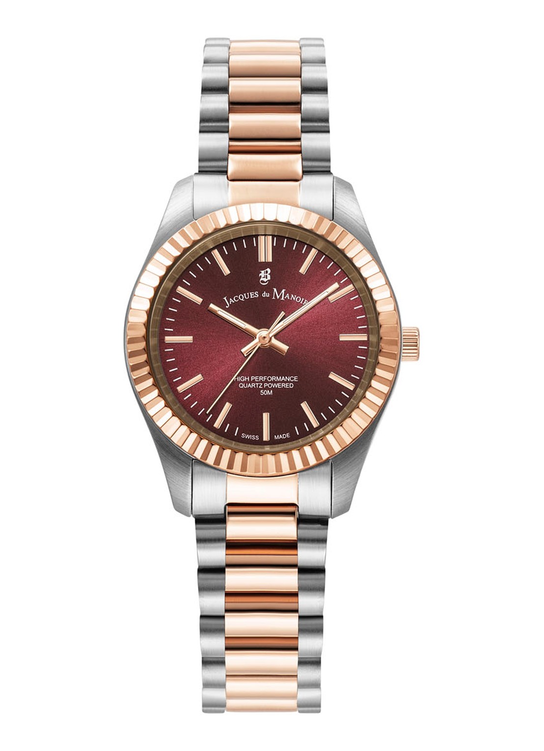Jacques du Manoir Inspiration Prime horloge JWL03903 - voorkant zilver
