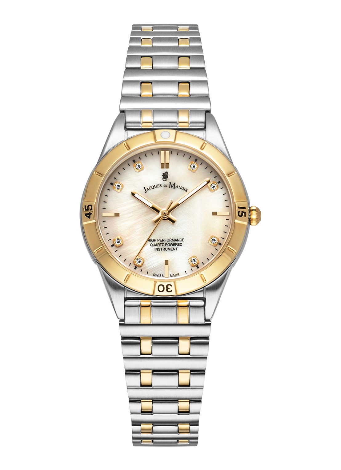 Jacques du Manoir Leonie horloge JWL0590 - voorkant 2 zilver / goud - jwl05903