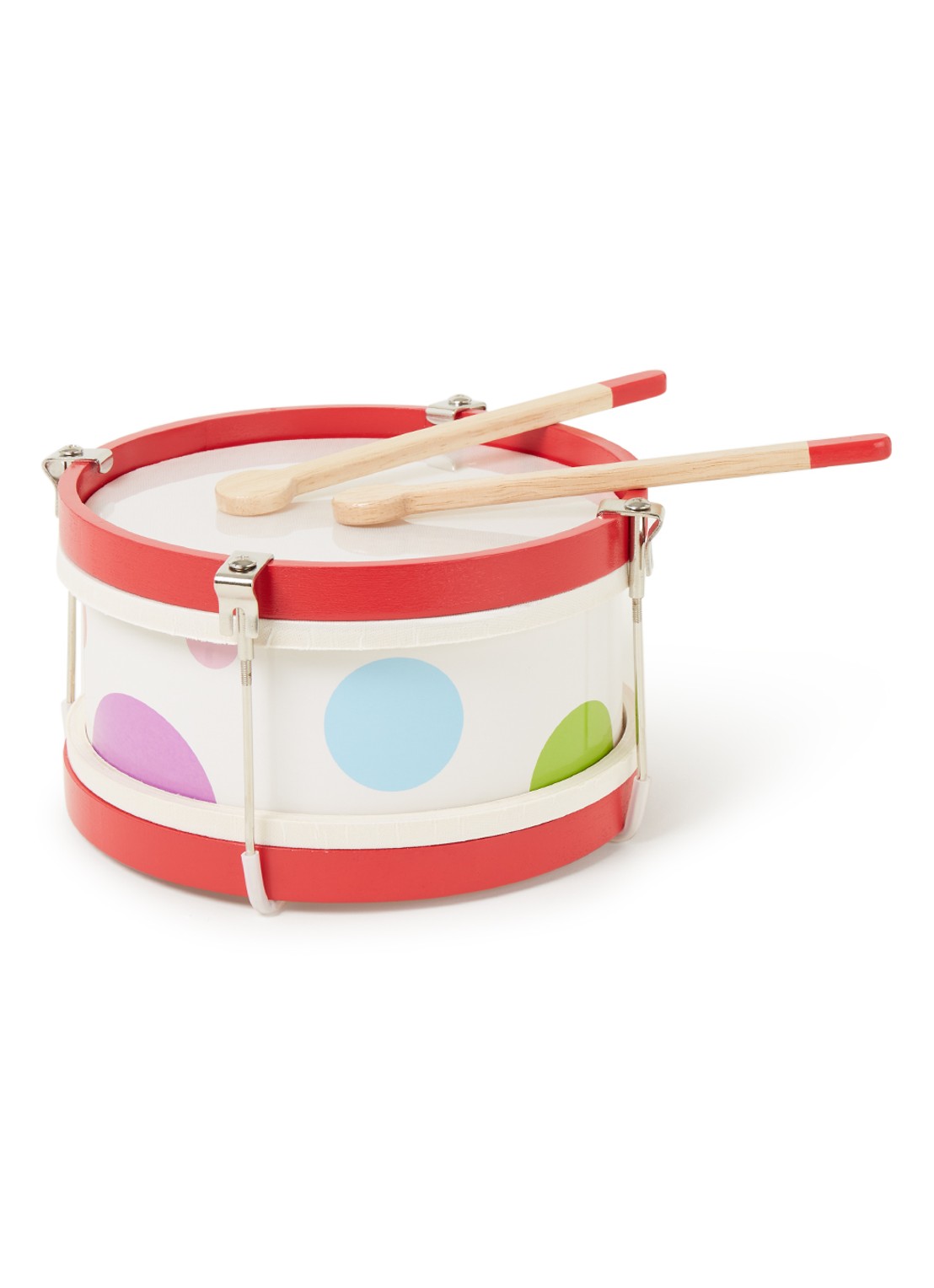 Janod Confetti trommel - voorkant steenrood