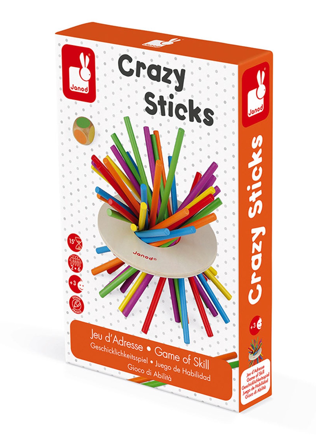 Janod Crazy Sticks behendigheidsspel - voorkant undefined
