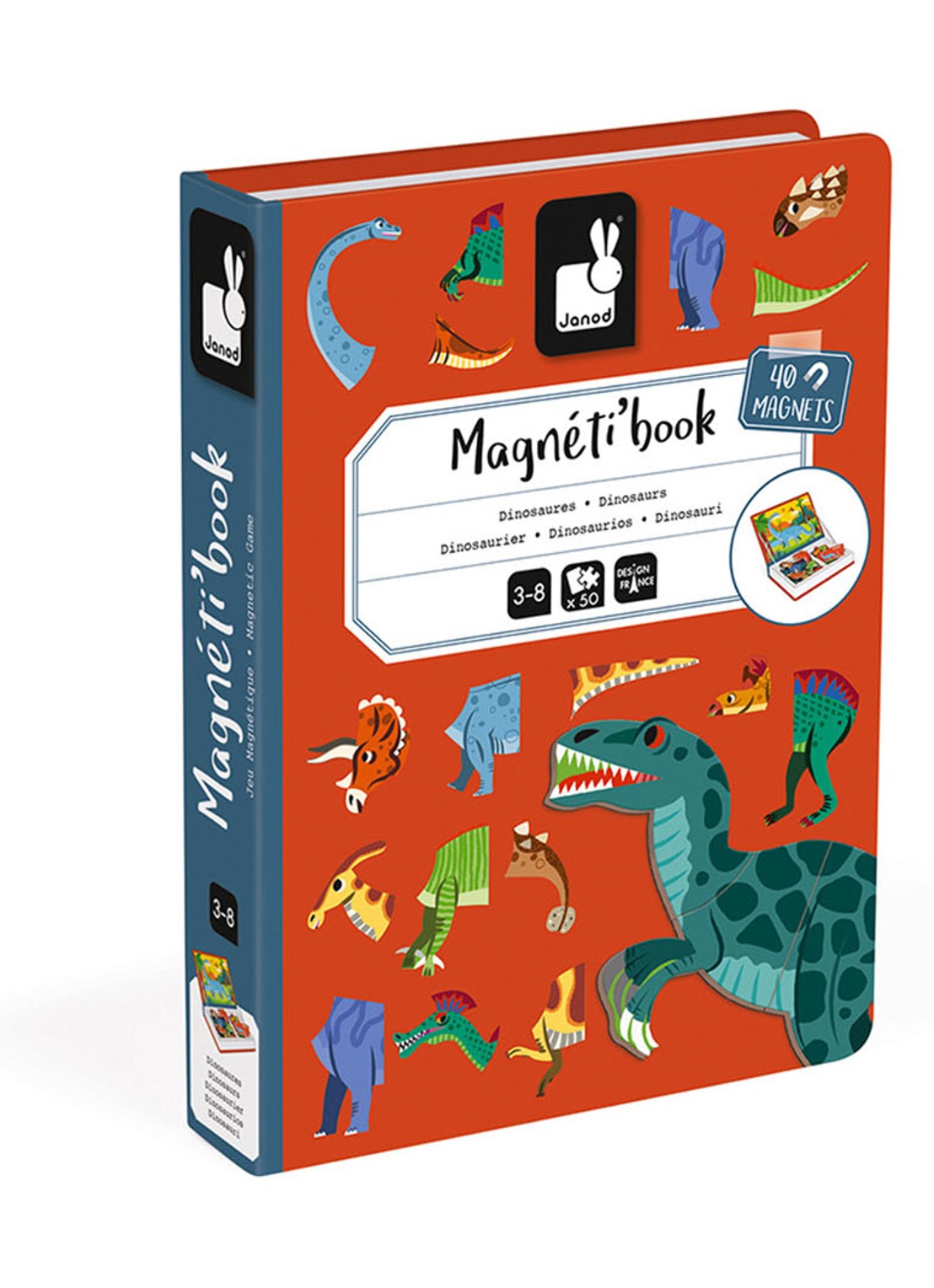Janod Dinosaurs Magneti'book - voorkant undefined