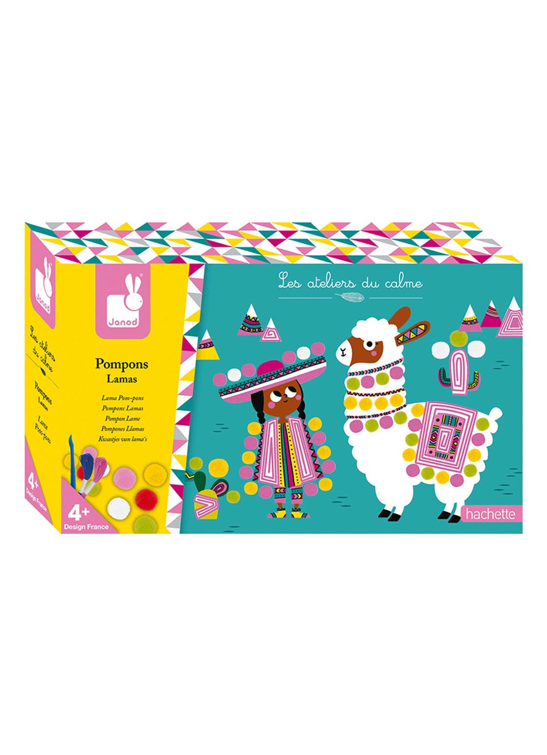 Janod Janod Atelier - Lama Pom-pons - voorkant 3 undefined