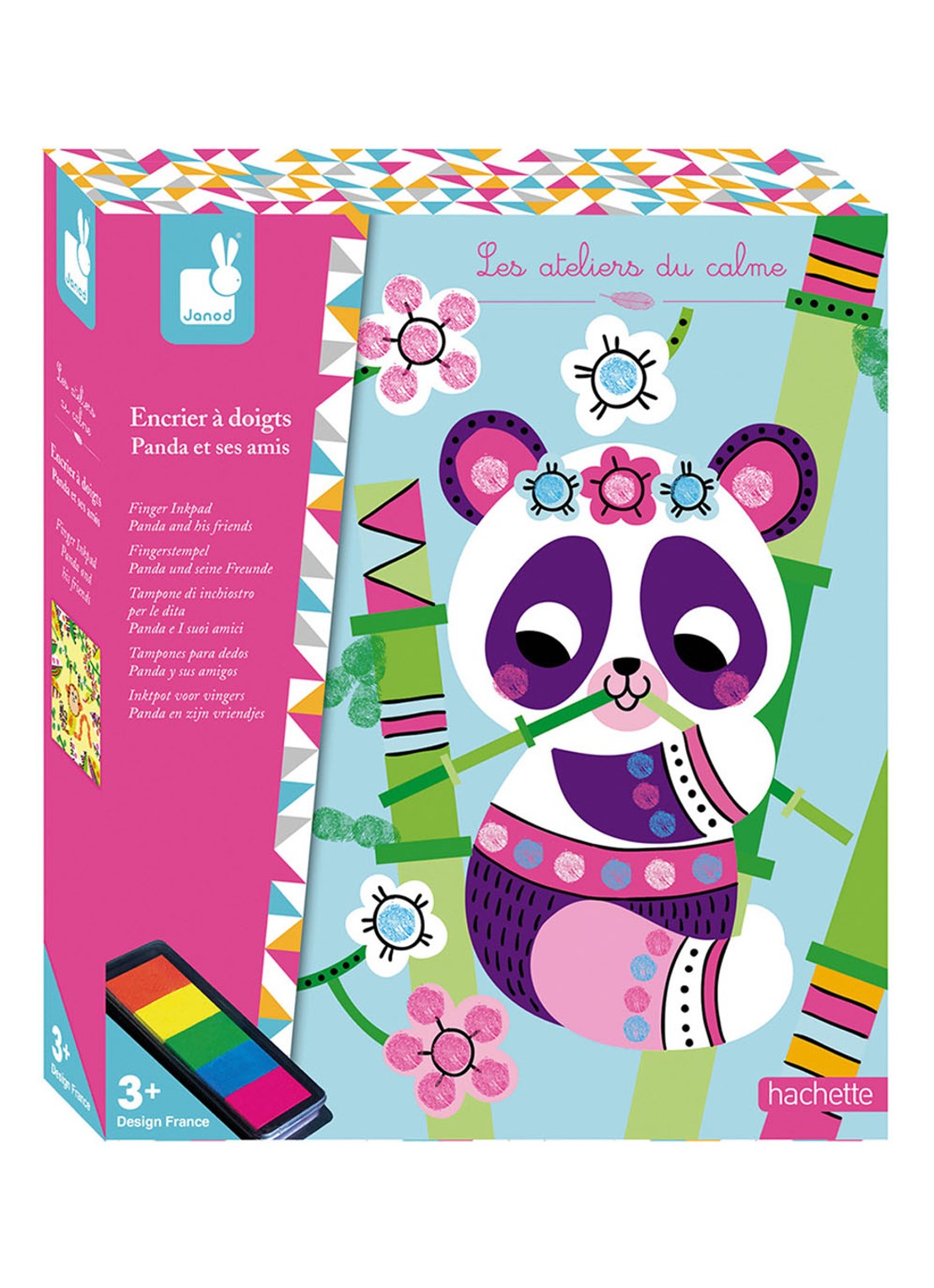 Janod Janod Atelier - Vinger inkt Panda en zijn vriendjes - voorkant undefined