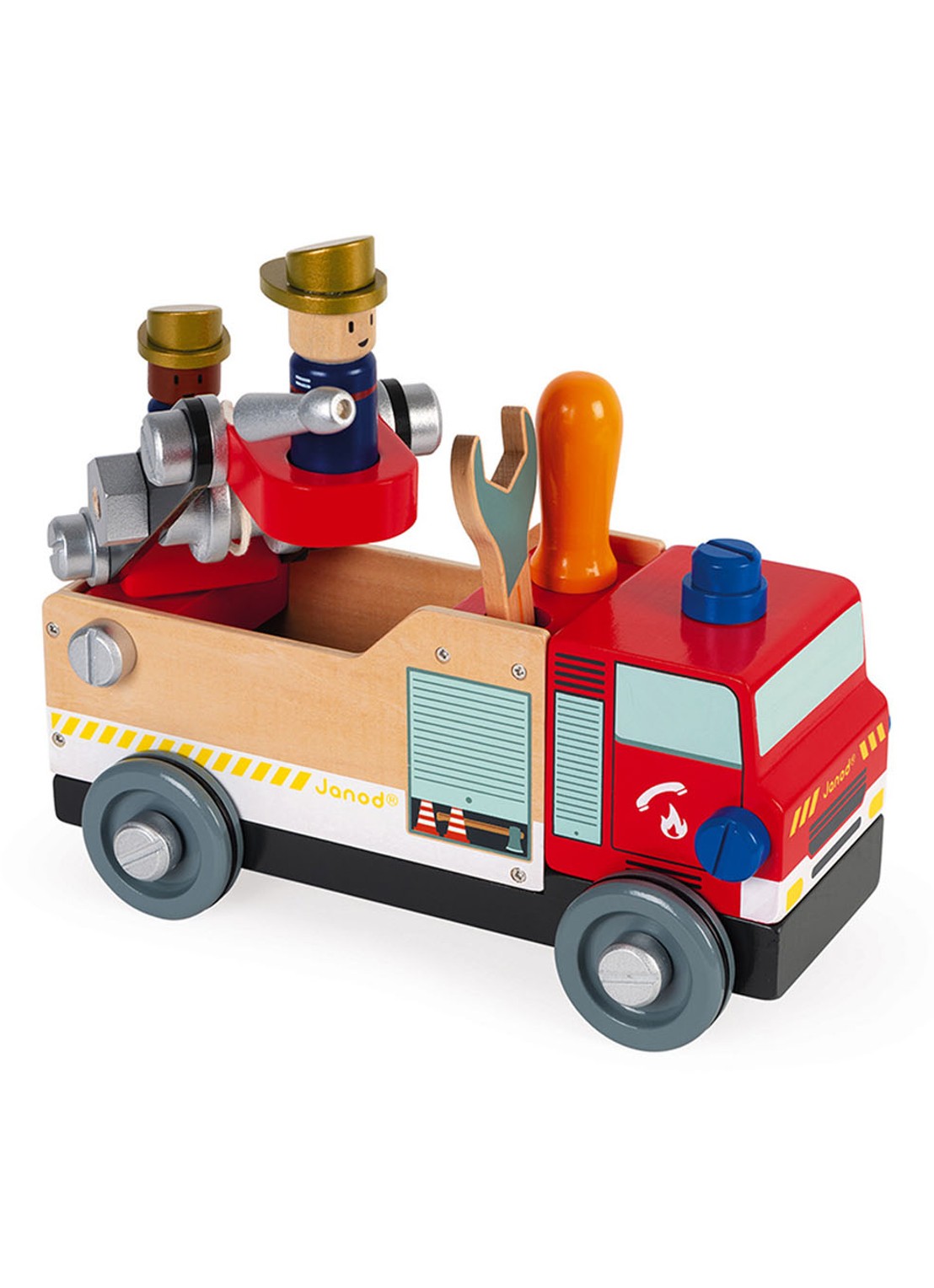 Janod Janod Brico'kids - Brandweerauto - voorkant 3 undefined