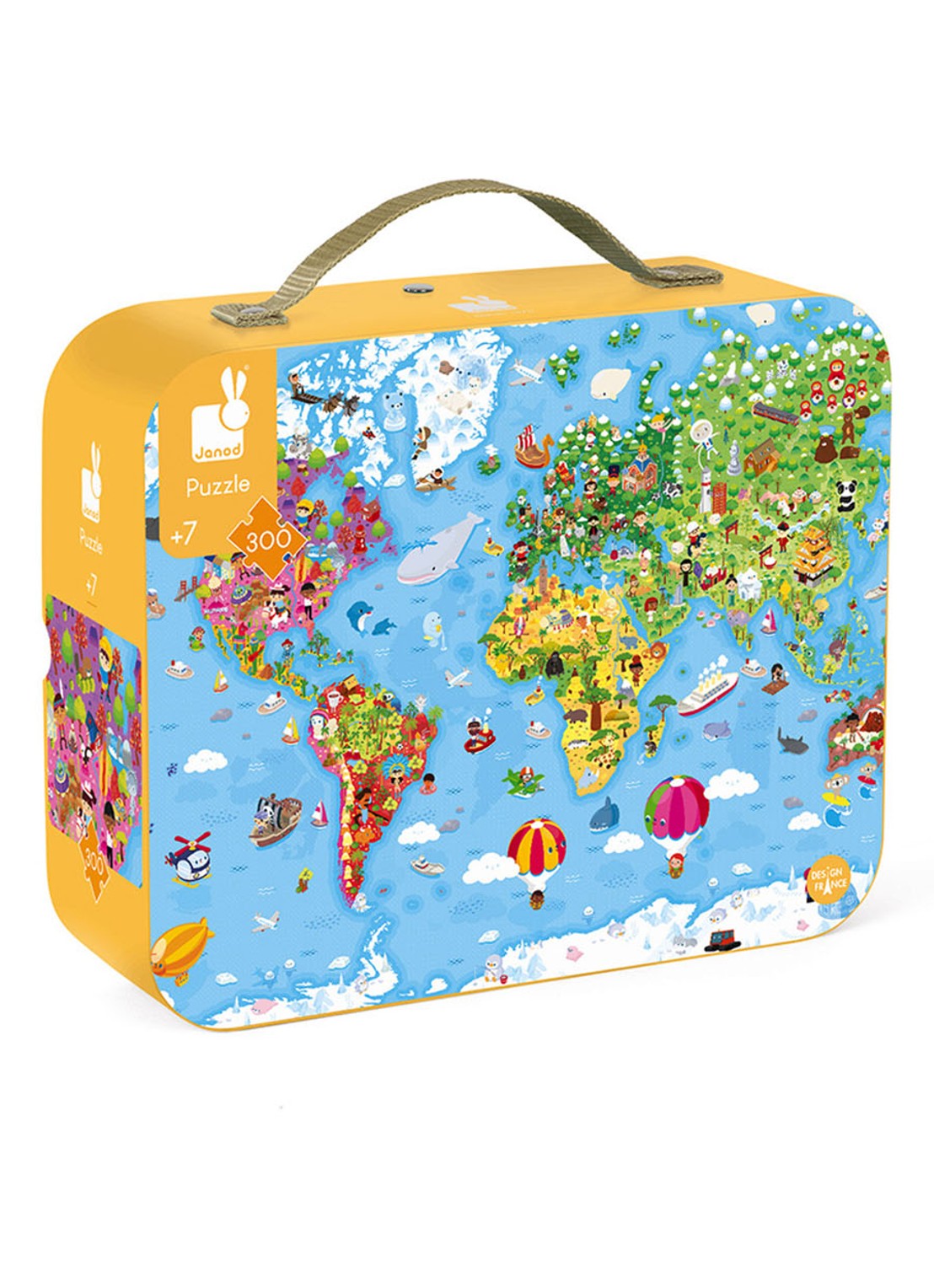 Janod Janod Puzzel - Wereld Giant - voorkant 3 undefined