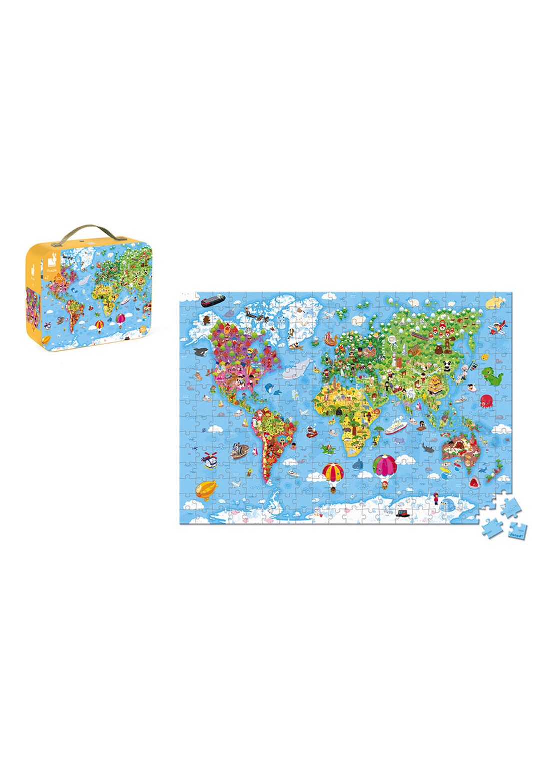 Janod Janod Puzzel - Wereld Giant - voorkant 4 undefined