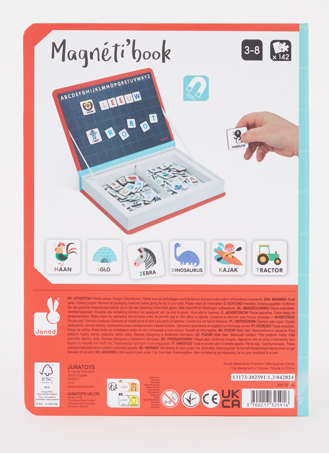 Janod Magnetibook Nederlands Alfabet - voorkant 2 undefined