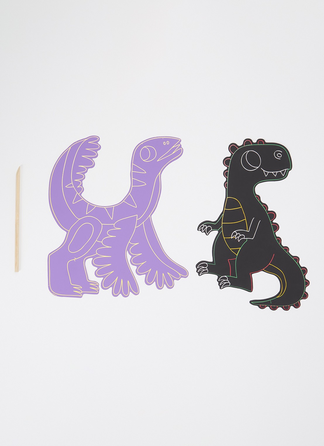 Janod Scratch Art Dino knutselset 6-delig - voorkant 3 undefined