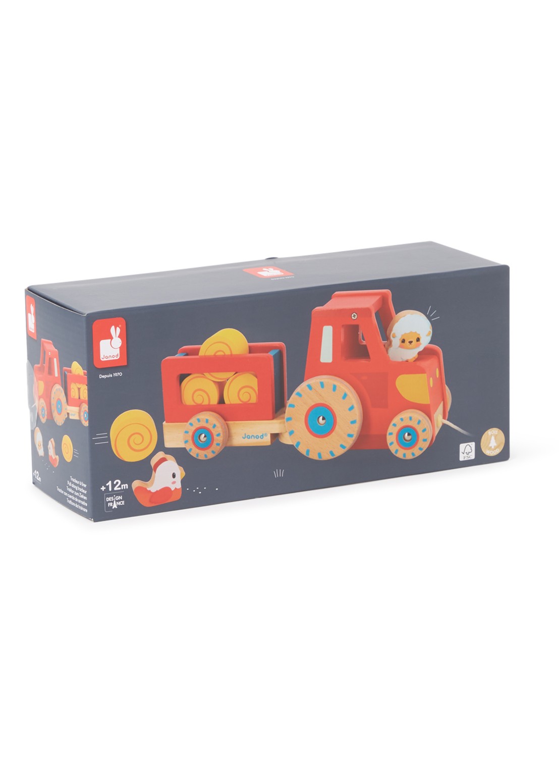 Janod Speelset van hout - voorkant beige